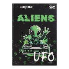 щоденник Zibi  UFO B5/40арк., тверда обкл., мат. ламін., виб. УФ-лак + фольга  ZB.13764-09  (10)