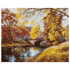 картина за номер. Ідейка 40х50см. "Осінній пейзаж"  КНО2879