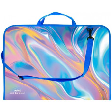 портфель Maxi пластиковий А3 на блискавці з ручками "Silk"  МХ30003-07  (20)