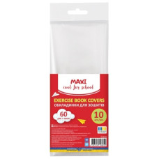 обкладинки Maxi для зошитів прозорі, набір 10шт.  МХ69123  (1/100)