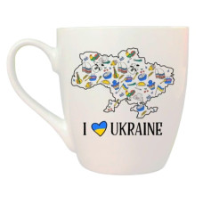 чашка Kvarta 500мл. "I love Ukraine" в подар. кор.  5060  (9)