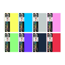 блокнот на спір. Апельсин пластикова обкл. А6/40арк., бічна спіраль  АП-1510  (20)