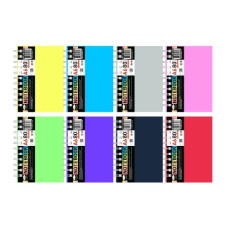 блокнот на спір. Апельсин пластикова обкл. А6/80арк., бічна спіраль  АП-1512  (10)