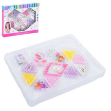 набір для творчості намистини, нитки, підвіски, в кор. 30х24х3см.  YF3009A-C  (60)