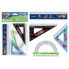 набір вимір. прил. Kite (лін. 15см. +2 трик. + тр-р) з принтом  HW25-282  (24/288)