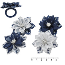 гумка-бант для волосся 5,5см.  1006-13192А (014526)  (12)