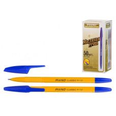 ручка Piano РТ-1147В кульк. масл., жовтий корпус, синя  (50/1000/4000)