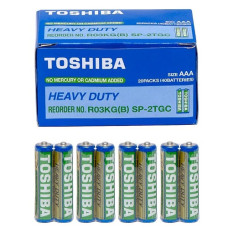 батарейка Toshiba R 03 синя  1x2 в кор.  (40/200/1000)