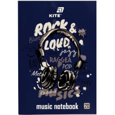 зошит для нот Kite А4/20арк. Rock&Loud  К26-404  (10)