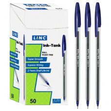 ручка Linc кульк. масл. Ink Tank синя 0,6мм.  412108  (50/2000)