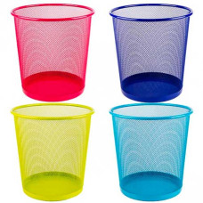 кошик для паперу металевий круглий малий кольоровий 23х27х19см.  IMG3692-3693  (24)