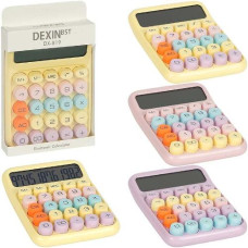 калькулятор Dexin DX-819 настільний 15х11х2см. кольоровий з круглими кнопками  (96)