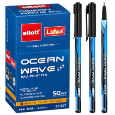 ручка Ellott Ocean Wave кульк. синя 0,7мм.  ЕТ-827-50  (50/2400)