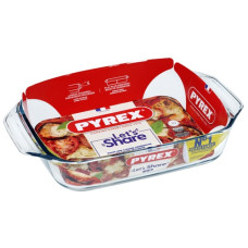 форма для запікання Pyrex Irresistible скляна прямокутна 35х23х6см. 2,9л.  408В000  (6)