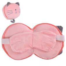 подушка дорожня під шию з маскою "Kitty" 25х7см.  R35822  (300)