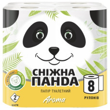 папір туалетний Сніжна панда Aroma двошаровий  8шт./уп., ціна за упаковку!!!  (8)