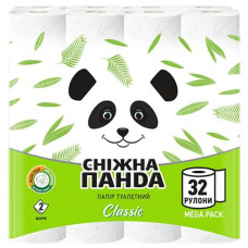 папір туалетний Сніжна панда Classic двошаровий 32шт./уп., ціна за упаковку!!!  (2)