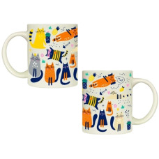 чашка Kvarta 325мл. циліндр "Коти кактус" в подар. кор.  3730  (9)