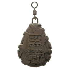 грузило Carp Pro Delight Flat Pear Swivel 99гр.  CPDTFPS99