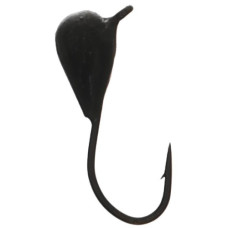 мормишка вольфрамова "Крапля з вушком" d-2,5мм. чорна  Р0125-5