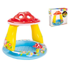 басейн круглий з навісом "Грибочок" 102х89см. 45л., від 1 до 3 років, в кор.  57114  (6)