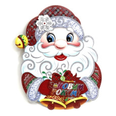 плакат новорічний 9823-1 "Дід Мороз" 30см. укр. напис  (10)