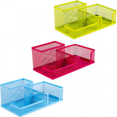 набір настільний металевий J.Otten 20х10х10см. "Сітка" 3 від. кольоровий  2080 (3690)  (48)