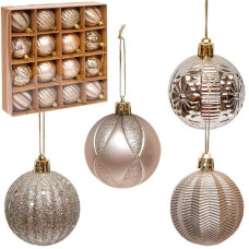 набір кульок ялинкових 6см. 16шт., шампань  6279-7C/119724  (1/36)