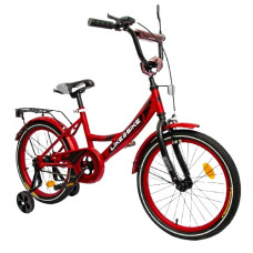 велосипед 18" Like2bike Sky, сталева рама, дзвоник, ручне гальмо, червоний  241804  (1)