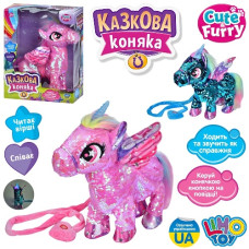 конячка д/к 36х30х10см., муз., звук, ходить, пісня, на бат. в кор. 28х38х13см.  M 6202 I UA  (18)
