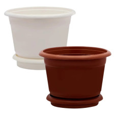 горщик для квітів d-20см. 4,0л. з підставкою (Юніпласт)