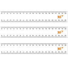 лінійка YES 20см. прозора  370331  (48/1152)