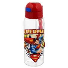 пляшка для води 500мл. з трубочкою Superman  ТР-726-51  (24)
