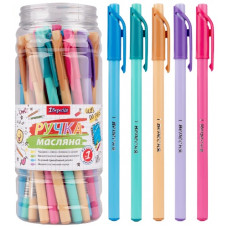 ручка в банці 1 Вересня "U&T" кульк. масл. синя 0,6мм.  412100  (30/600/2400)