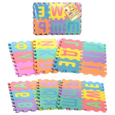 килимок Мозаїка EVA укр. алфавіт 36 дет. 16,5х16,5см. в кул. 45х31х5см.  М 0379  (20)