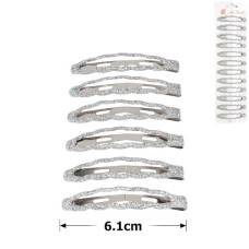 шпилька-"тік-так" 6,1см. зі сріблястою посипкою  А 1033-15-24В (003149) (12)