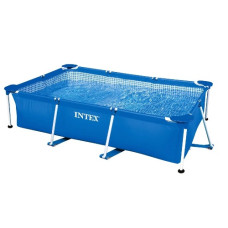 басейн каркасний прямокутний 220х150х60см., 1662л., ремкомпл., в кор. 79,5х30х26см.  28270  (1)