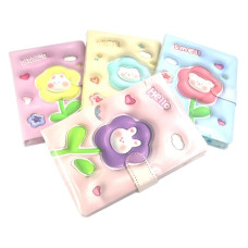 блокнот J.Otten DSCN9940 об`ємний на кнопці "Квіти" 13х8см., 96арк.  (12/96)