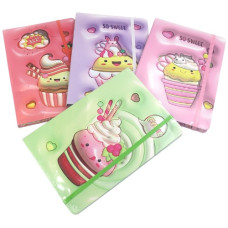 блокнот J.Otten JZ85006 об`ємний на гумці "So sweet" А5/80арк., 70гр./м2, дизайн 3D, лінія  (16/96)