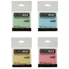 блок з клейким шаром Buromax 76х 76мм.  80арк. асорті  ВМ.2316-99  (12/216)