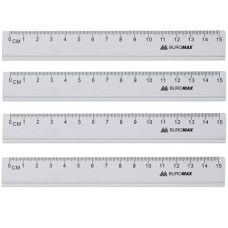 лінійка Buromax алюмінієва 15см. срібна  ВМ.5800-15 (продаж тільки упаковкою!!!)  (24/1440)