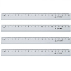 лінійка Buromax алюмінієва 20см. срібна  ВМ.5800-20 (продаж тільки упаковкою!!!)  (24/720)