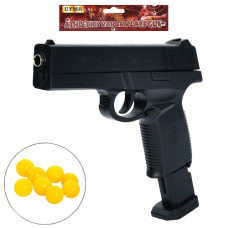 пістолет 21см., пластикові кулі, в кул. 18х28х3см.  2216G  (72)
