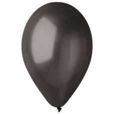 кульки повітряні Італія металік чорні 26см./10" (ціна за упак. 100шт.)  1102-3088