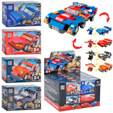 конструктор транспорт, від 51 дет., 20шт. в диспл. 27х22х17см.  123-353/357  (240)