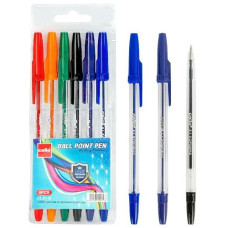 набір кульк. ручок Cello Corvina  6кол.  CL51- 6  (24/480)