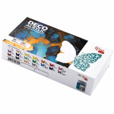 фарби акрилові ROSA Talent для декору матові + металік 18кол.х20мл.  90747267