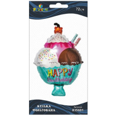 кулька фольгована Pelican морозиво Happy Birthday 72см.  835601