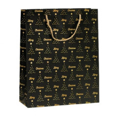 пакет подар. Buromax паперовий новорічний 26х32х10см., тисн. фольгою та конгрев  ВМ.2000154 (12/480)