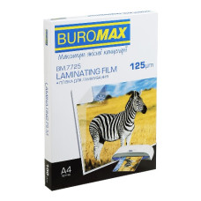 плівка для ламінування Buromax А4/125мкр. 216х303мм. 100шт.  ВМ.7725  (10)